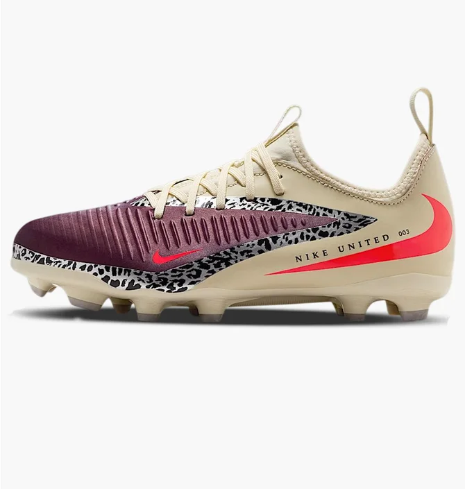 Бутси дитячі Nike Jr Phantom 6 Low Academy Beige/Bordo IO8480-661