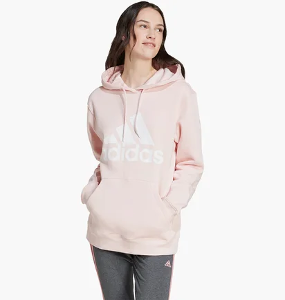 Худі жіноче Adidas Essentials Big Logo Regular Fleece Hoodie Beige IY4310