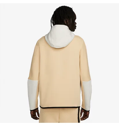 Толстовка чоловіча Nike Sportswear Tech Fleece Full Zip Hoodiee Beige/White DV0537-252