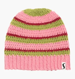 Шапка унисекс Stussy Stripe Knit Green SS26KN4-PINK
