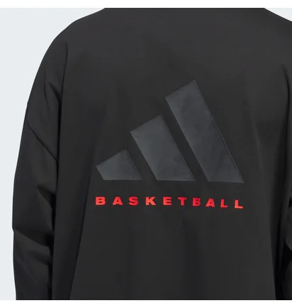 Лонгслив унисекс Adidas Basketball Long Sleeve Tee Black IZ4910