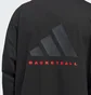 Лонгслив унисекс Adidas Basketball Long Sleeve Tee Black IZ4910