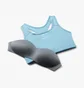 Топ женский Nike Swoosh WomenS Medium-Support 1-Piece Pad Sports Bra Light Blue BV3636-416