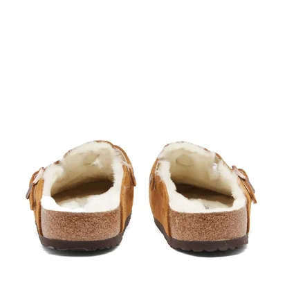 Сандали мужские Birkenstock Boston Fur Brown 1001140