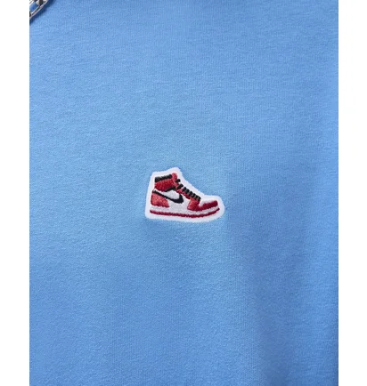 Футболка мужская Air Jordan Brand Snkr Ptch Ss Crew Light Blue FN5982-469