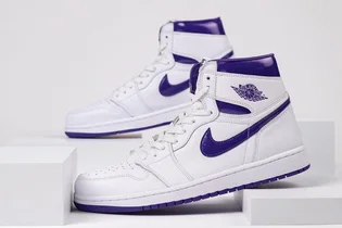Кроссовки женские Air Jordan 1 High Court Purple White CD0461-151