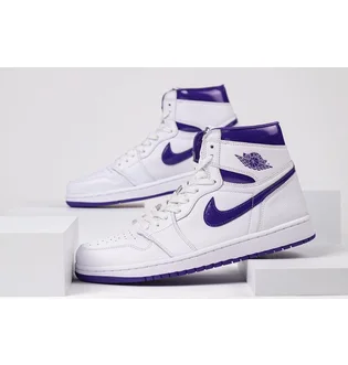 Кроссовки женские Air Jordan 1 High Court Purple White CD0461-151