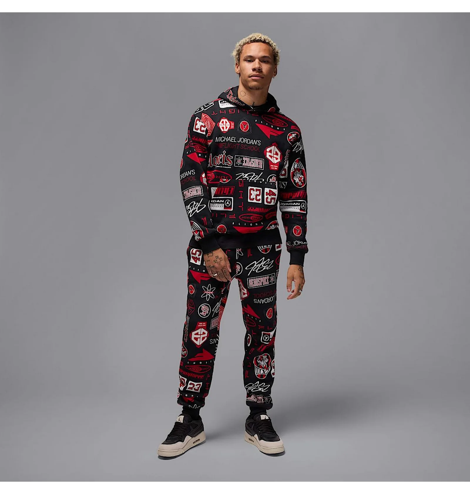 ᐉ Худі чоловіче Air Jordan Essentials Printed Fleece Multi HM7254