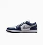 Кроссовки мужские Air Jordan 1 Low Midnight Navy Blue/White 553558-141