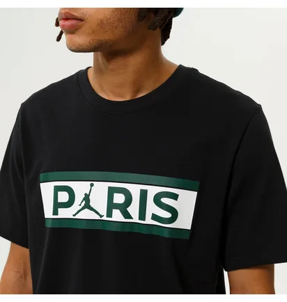 Футболка чоловіча Air Jordan M J Psg Wordmark Tee Black DB6510-010