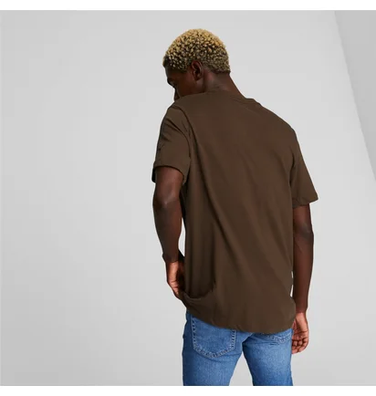Футболка мужская Puma Outside The Box Logo Tee Brown 674615-62