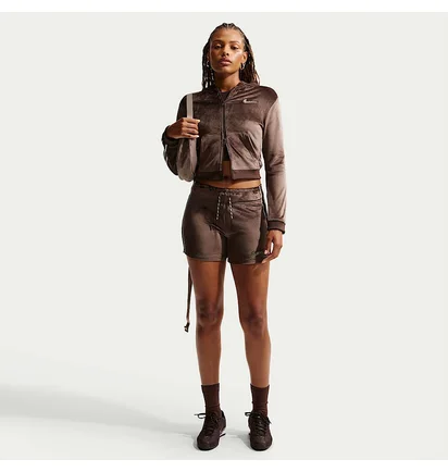 Толстовка жіноча Nike Sportswear Full-Zip Brown IQ0678-237