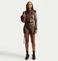 Толстовка жіноча Nike Sportswear Full-Zip Brown IQ0678-237
