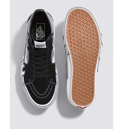 Кеди унісекс Vans Sk8-Hi Flame Shoe Grey/Black VN0005UJBGF
