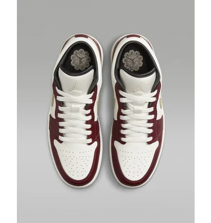 Кросівки жіночі Air Jordan 1 Low Se Lunar New Year Shoes Beige/Bordo FJ5735-100