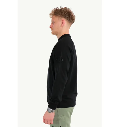 Світшот чоловічий Stone Island Patch Crewneck Black L1S156100064S00F3-V0029
