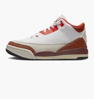 Кроссовки детские Air Jordan 3 Retro Ps White/Brown DV7027-108