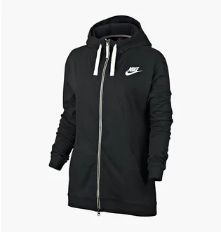 Толстовка жіноча Nike Gym Classic Full Zip Hoodie Black 854961-032