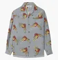 Сорочка унісекс wacko maria Hawaiian Grey 24FW-WMS-HI03