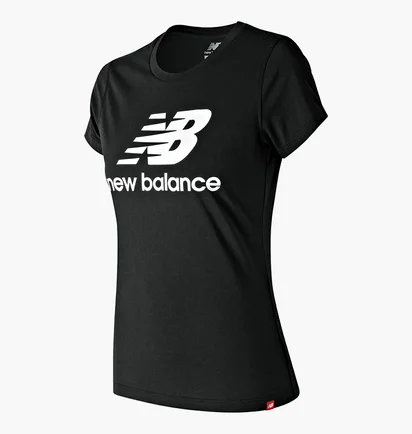 Футболка женская New Balance Ess Stacked Logo Black WT91546BK