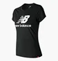 Футболка женская New Balance Ess Stacked Logo Black WT91546BK