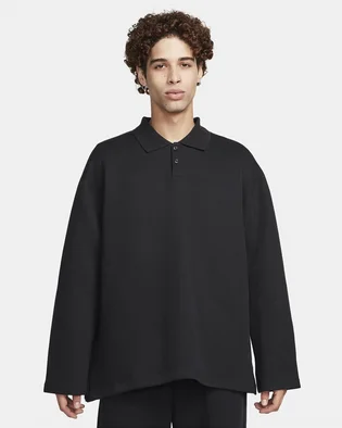 Кофта мужская Nike Polo Tech Fleece Reimagined Black FN3401-010