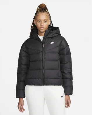 Куртка жіноча Nike W Nsw Sf Dwn Wr Hd Jkt Black Dq5903-010