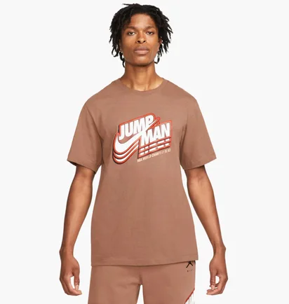 Футболка чоловіча Air Jordan M J JMPMN SS GFX CREW Brown DC9773-256