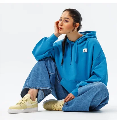 Худи женское Air Jordan W J Flt Flc Hoodie Blue Dq4603-469