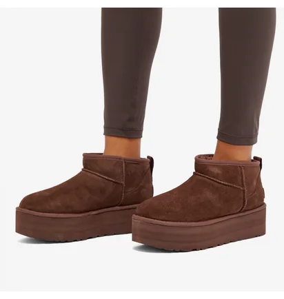 Уггі жіночі UGG Classic Ultra Mini Platform Boot Brown 1135092-BCDR