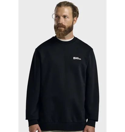 Світшот чоловічий Jack Wolfskin Essential Black A63843C-0413