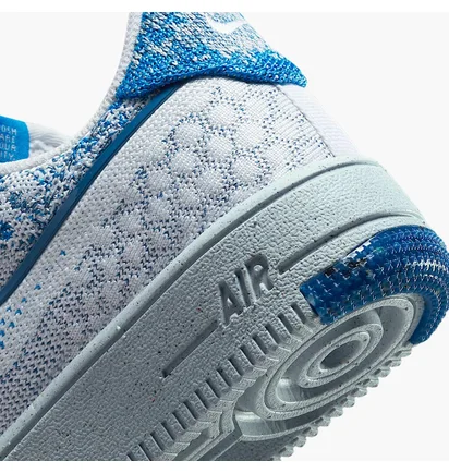 Кросівки дитячі Nike Af1 Crater Flyknit Nn White/Blue Dm1060-100