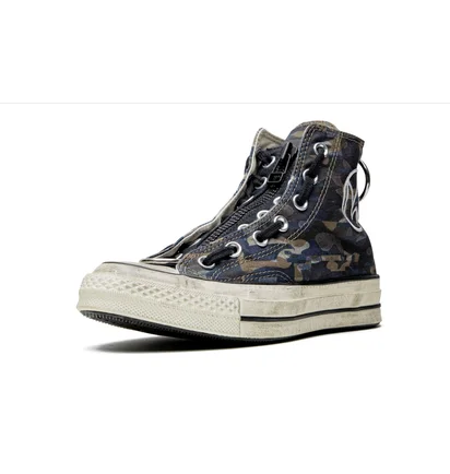 Кеди чоловічі Converse Chuck 70 Hi Camo/Blue 164833C