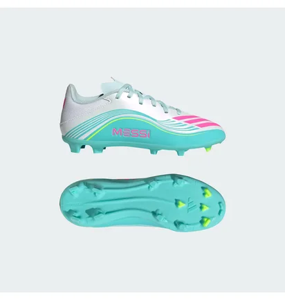 Бутсы детские Adidas F50 Messi League Fg/Mg Turquoise/White JQ0942
