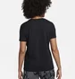 Футболка женская Nike Swoosh Fly Dri-Fit Graphic T-Shirt Black FQ6606-010