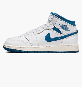 Кроссовки детские Air Jordan 1 Mid Se Gs White FN7432-141