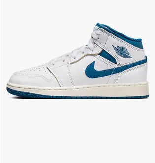 Кроссовки детские Air Jordan 1 Mid Se Gs White FN7432-141