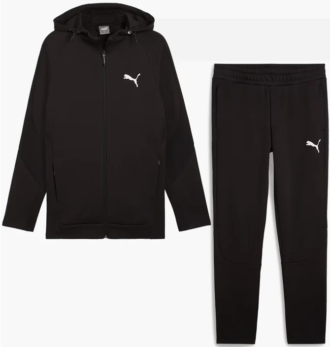 Спортивный костюм мужской Puma Evostripe Full-Zip Hoodie Black 681700-01__681702-01