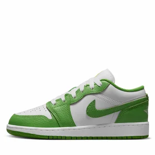 Кроссовки детские Air Jordan 1 Low Se Green/White HF4779-100