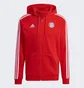 Толстовка мужская Adidas Fc Bayern Dna Full-Zip Hoodie Red Hf1356