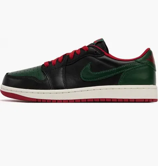 Кроссовки женские Air Jordan 1 Retro Low Og Black/Green CZ0775-036