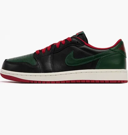 Кроссовки женские Air Jordan 1 Retro Low Og Black/Green CZ0775-036