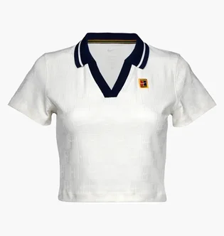 Поло женское Nike Court Dri-Fit Club Crop Polo White IB0772-133