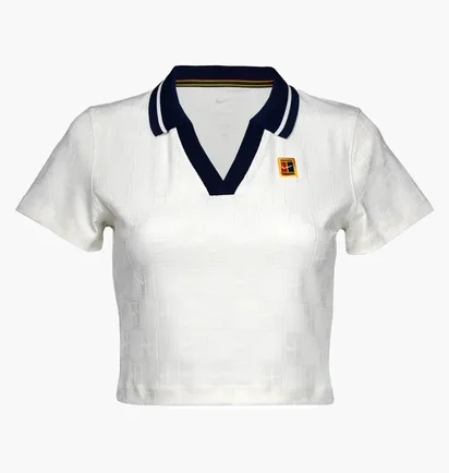 Поло жіноче Nike Court Dri-Fit Club Crop Polo White IB0772-133