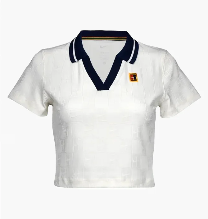 Поло жіноче Nike Court Dri-Fit Club Crop Polo White IB0772-133