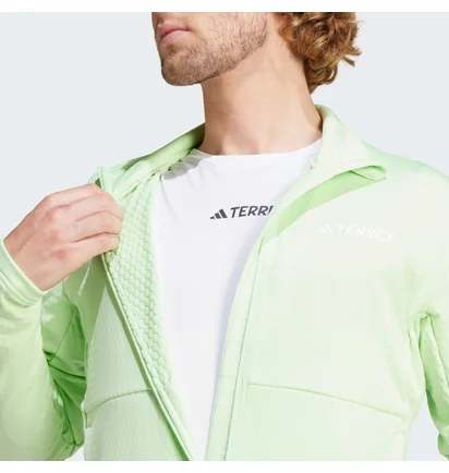 Кофта мужская Adidas Terrex Multi Light Fleece Full-Zip Green IQ3741