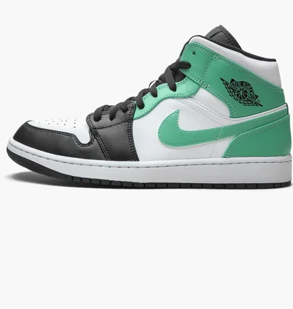 Кроссовки мужские Air Jordan 1 Mid Black/White 554724-132