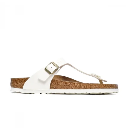 Тапочки жіночі Birkenstock Gizeh Bf Patent White 1005300