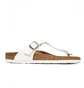 Тапочки жіночі Birkenstock Gizeh Bf Patent White 1005300