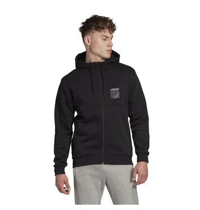 Толстовка мужская Adidas Sport Icon Fz Hoodie Black GD5807